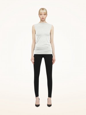 Wolford Aurora Bez Rukavov Topy Biele | SCRGB-4856