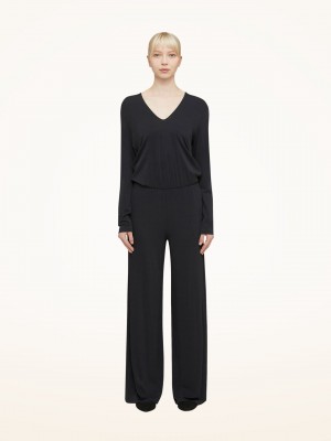 Wolford Crepe Jersey Kombineza Čierne | YQDXV-5374