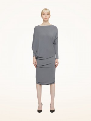 Wolford Crepe Jersey Saty Modre Siva | DNPJC-0712