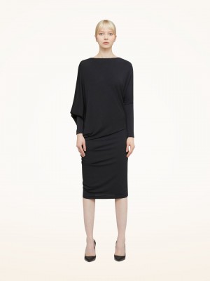 Wolford Crepe Jersey Saty Čierne | ZAMGE-2930