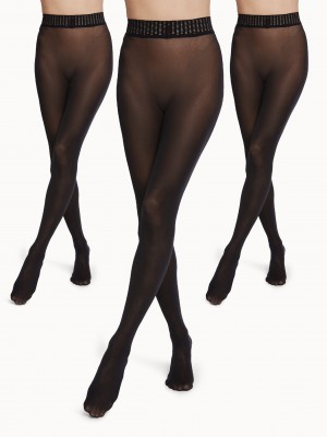 Wolford Fatal 50 Set (3 units) Pancuchy Čierne | FPVKQ-5430