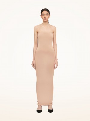 Wolford Fatal Cut Out Saty Almond | KVIRH-0269