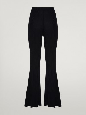 Wolford Merino Rib Nohavice Čierne | DBPWA-8601