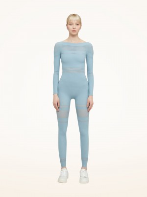 Wolford Net Lines Kombineza Modre | VKTLS-6529