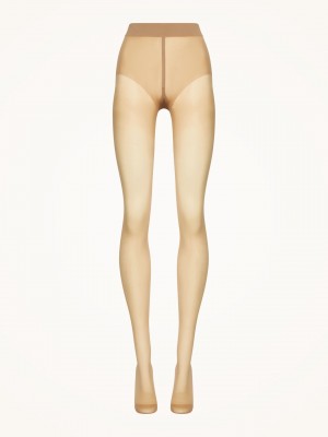 Wolford Pure 10 Pancuchy Caramel | OEDTB-3926