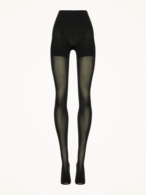 Wolford Tummy 66 Control Top Pancuchy Čierne | IADLC-2018
